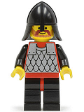 LEGO cas149 Scale Mail - Red with Black Arms, Black Legs with Red Hips, Black Neck-Protector